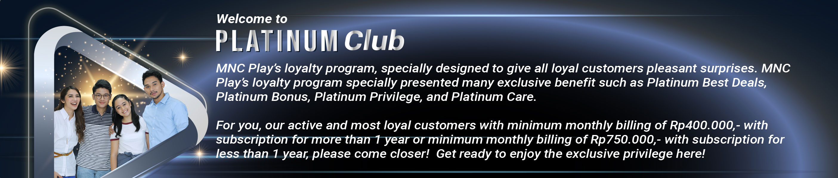 Welcome to Platinum Club