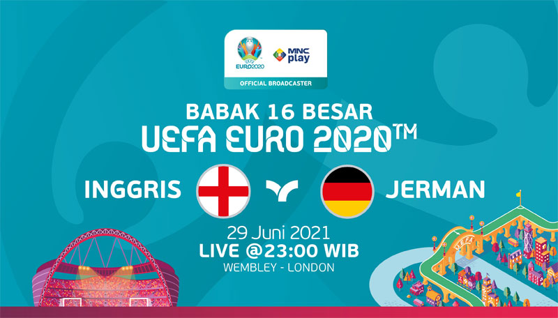 Prediksi Inggris vs Jerman, Babak 16 Besar UEFA EURO 2020. Live 29 Juni 2021