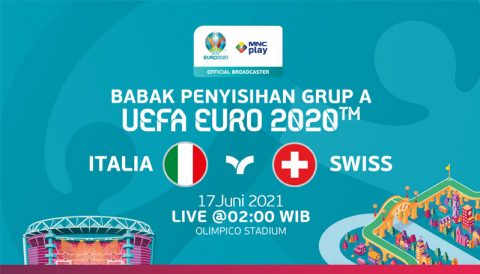 Prediksi Italia Vs Swiss, 17 Juni 2021. Babak Penyisihan Grup A UEFA EURO 2020